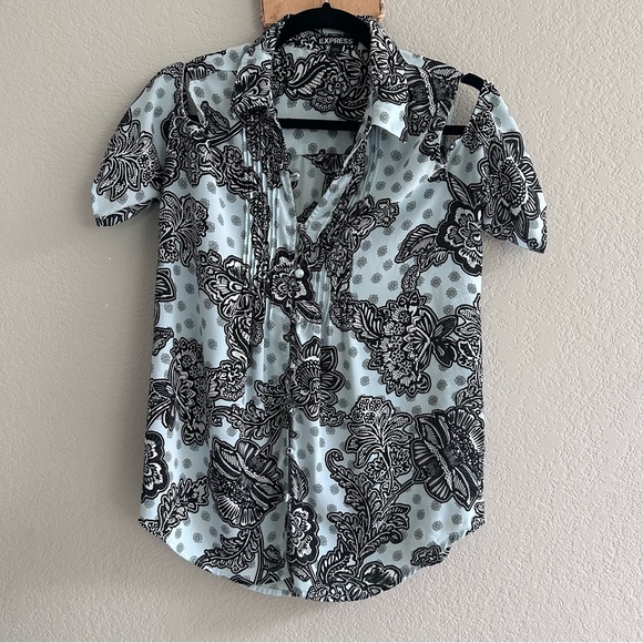 Express Off the Shoulder Blouse - Picture 1 of 11
